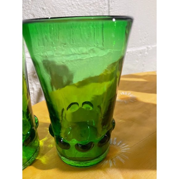 Depression green Other - Cute Set of Two Vintage Avocado Green Anchor Hocking Milano drinking Glasses